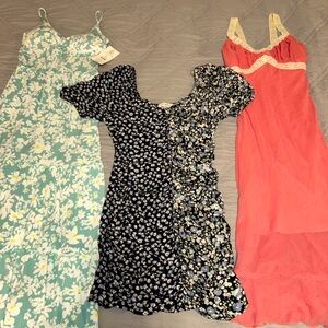 Bundle of three dresses sizes small